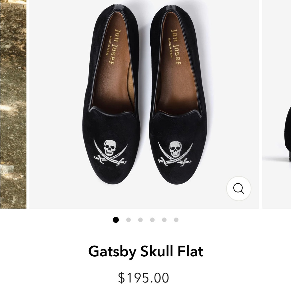 NEW Jon Josef Gatsby Skull Flats